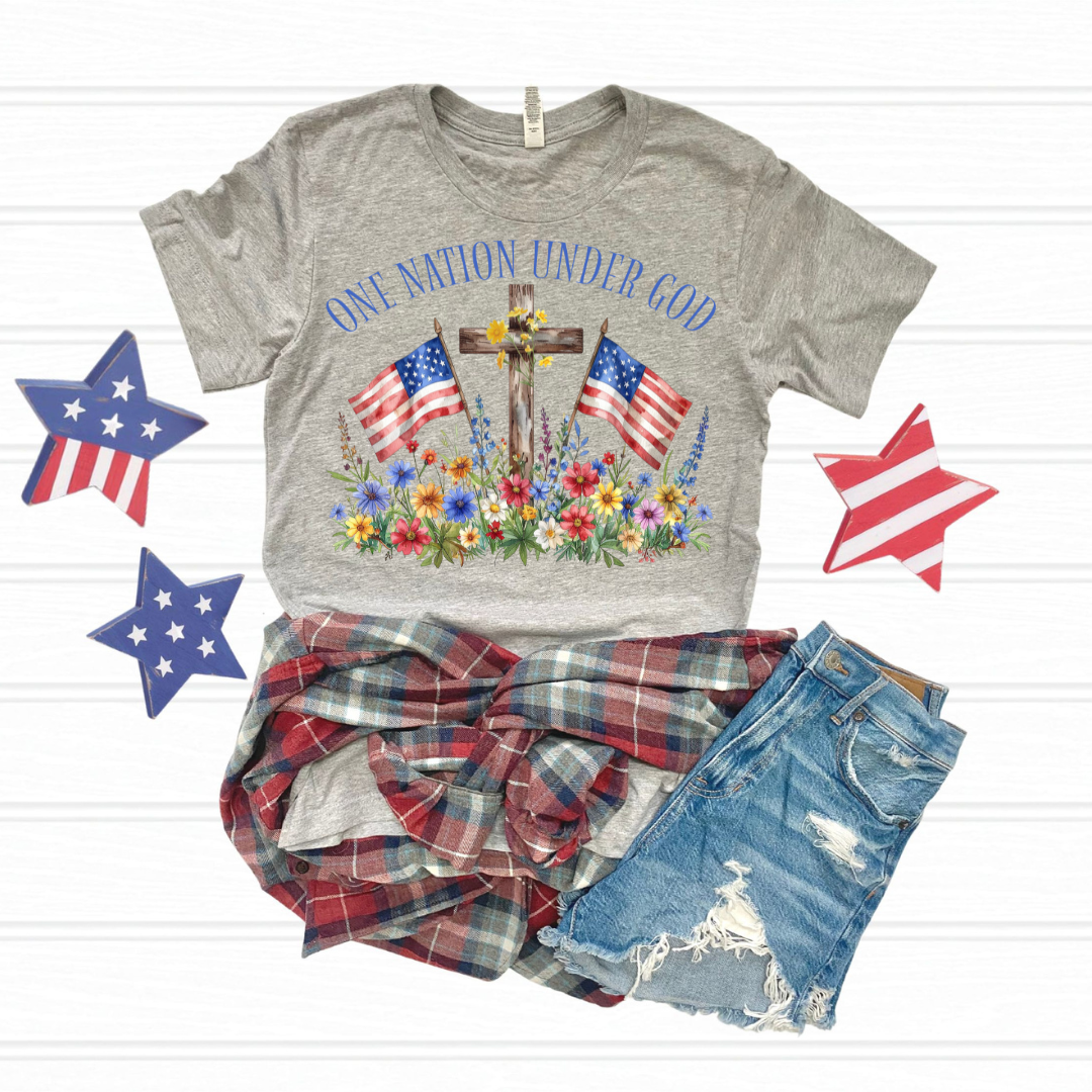 One Nation Under God DTF Transfer