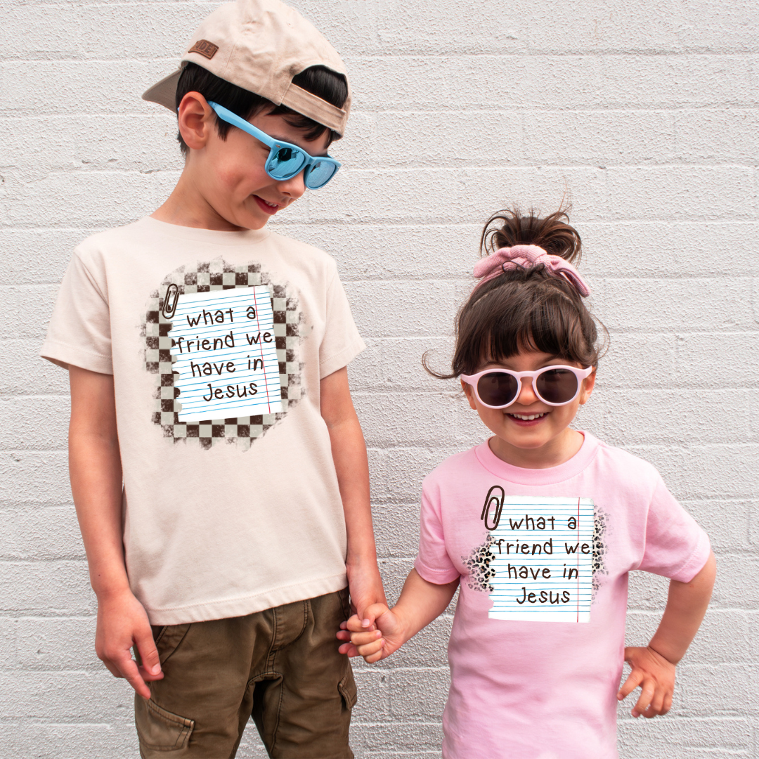 What A Friend We Have In Jesus Notebook DTF Transfer