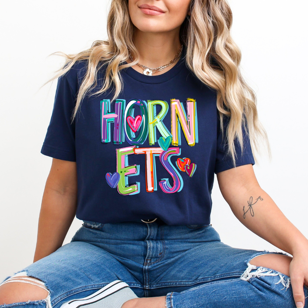 Cheery Doodle Hornets DTF Transfers