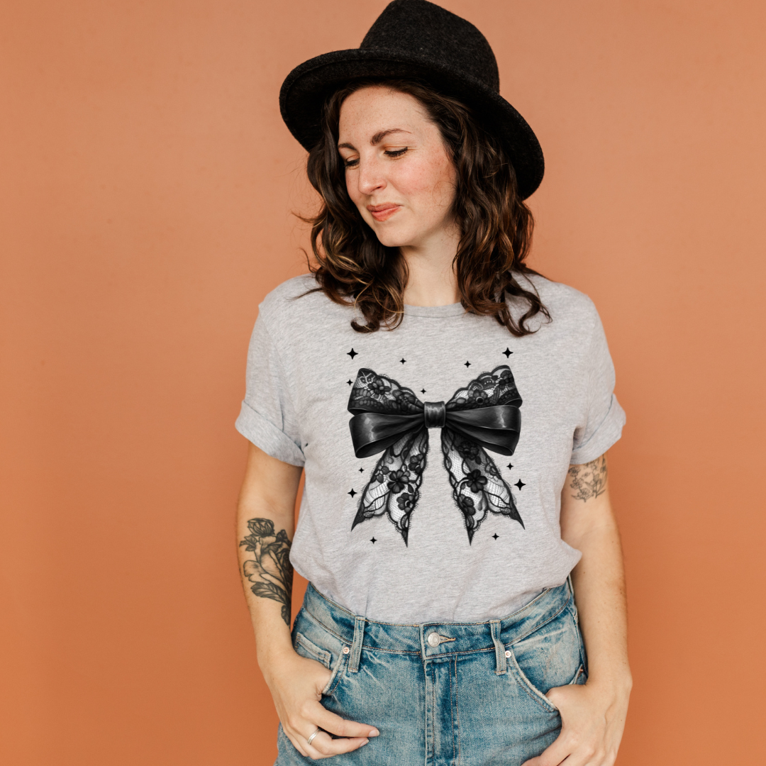 Goth Bow DTF Transfer