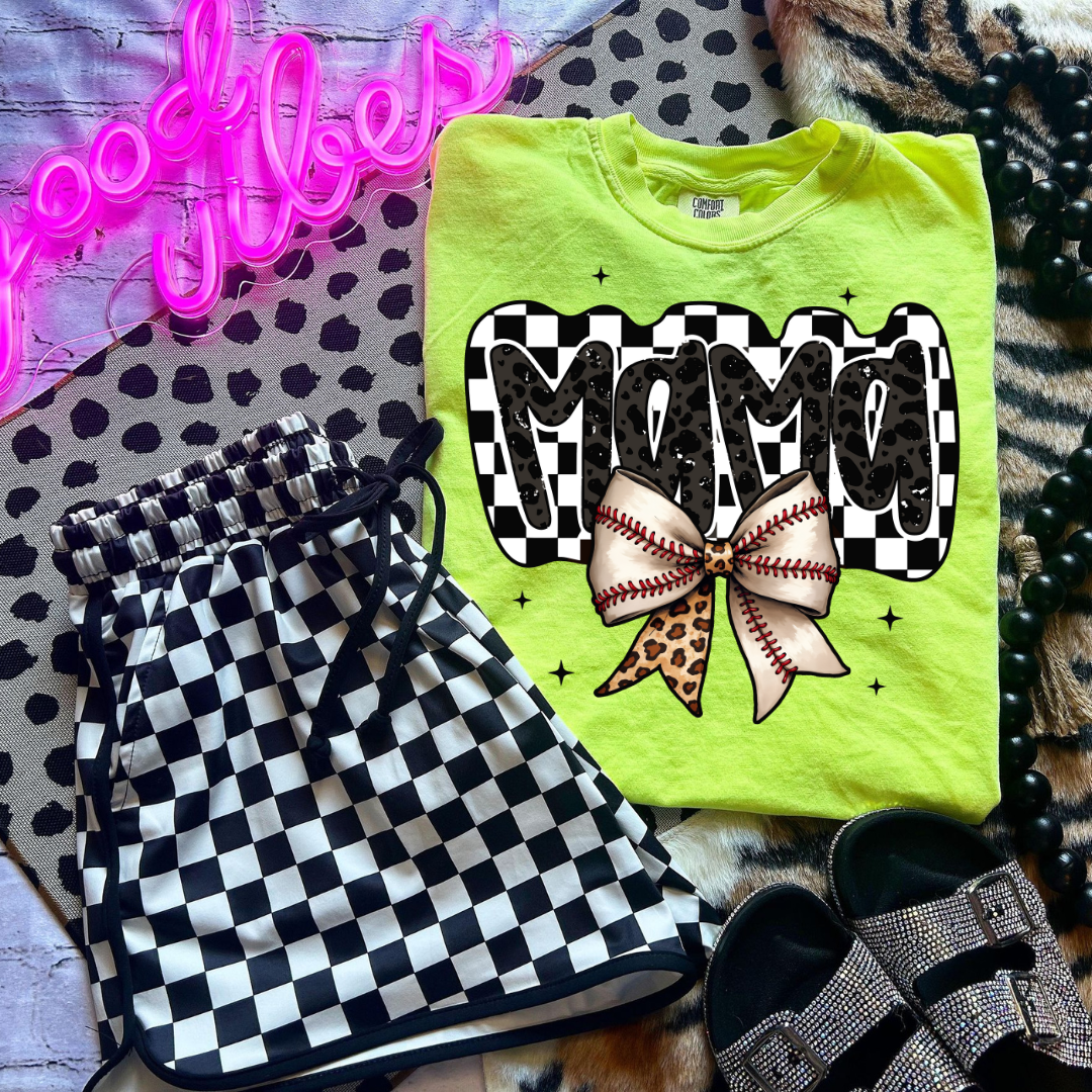 *Mama Sports Bow DTF Transfer