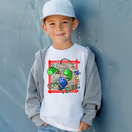 Gone Fishing DTF Transfer