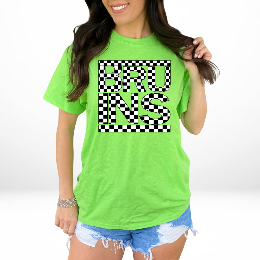 Checkered Sports Mascots DTF Transfer