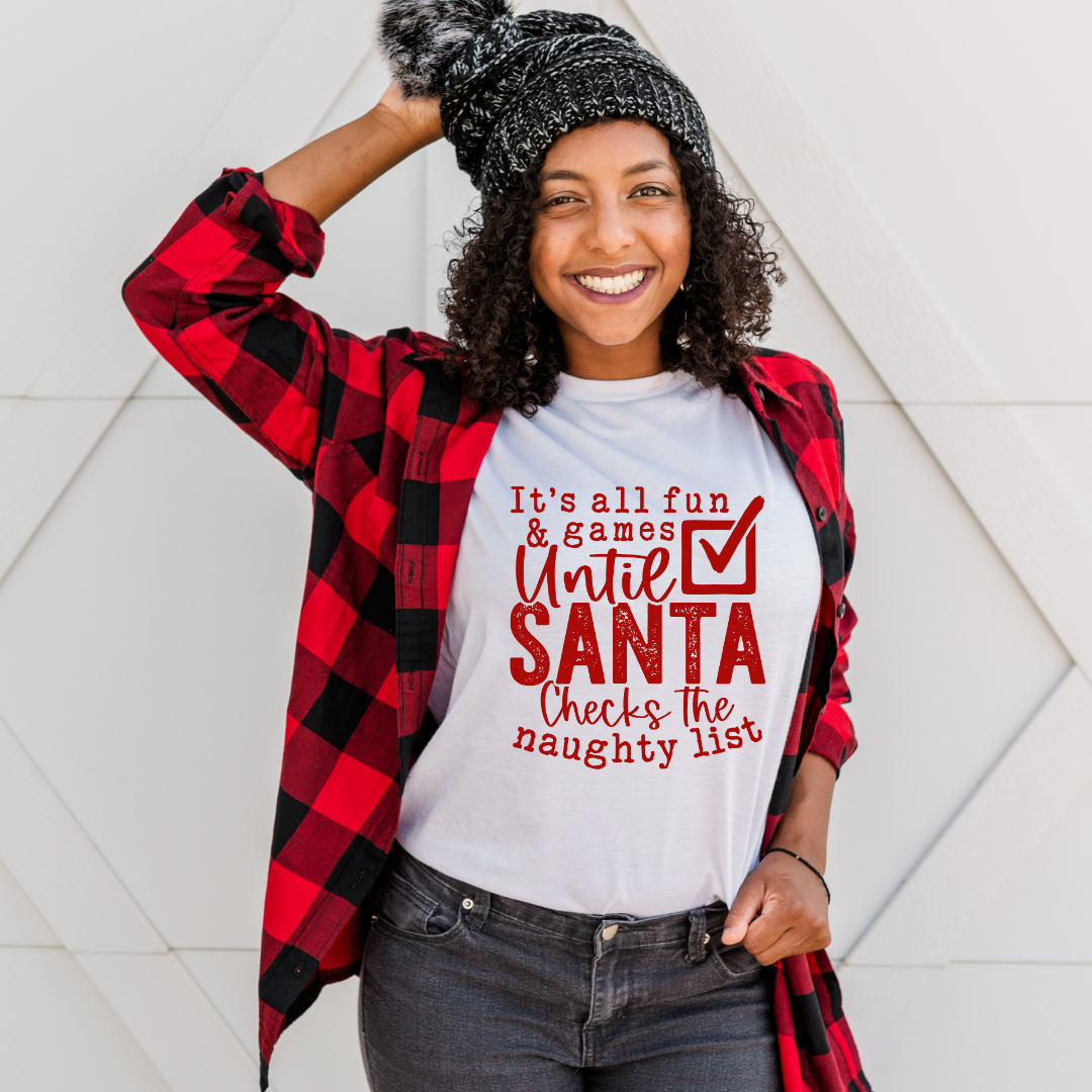 Santa's Naughty List DTF