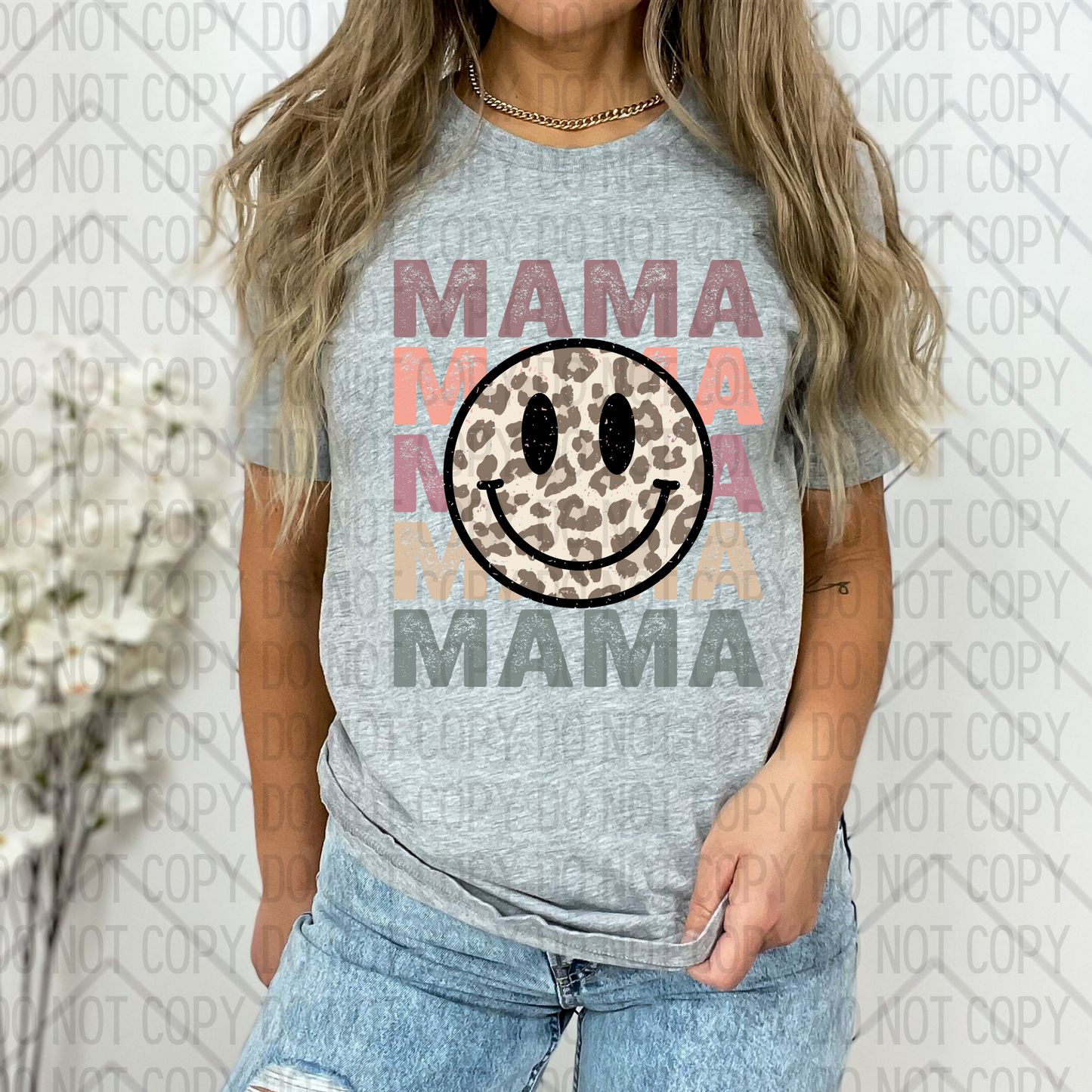 Mama Happy Face DTF