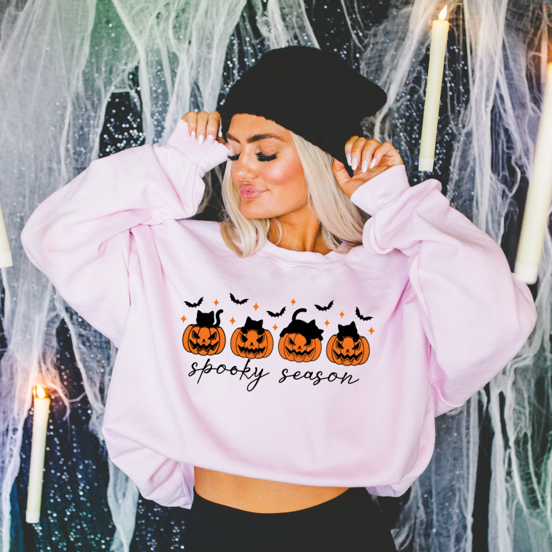 Spooky Season Pumkins and Cats DTF Transfer