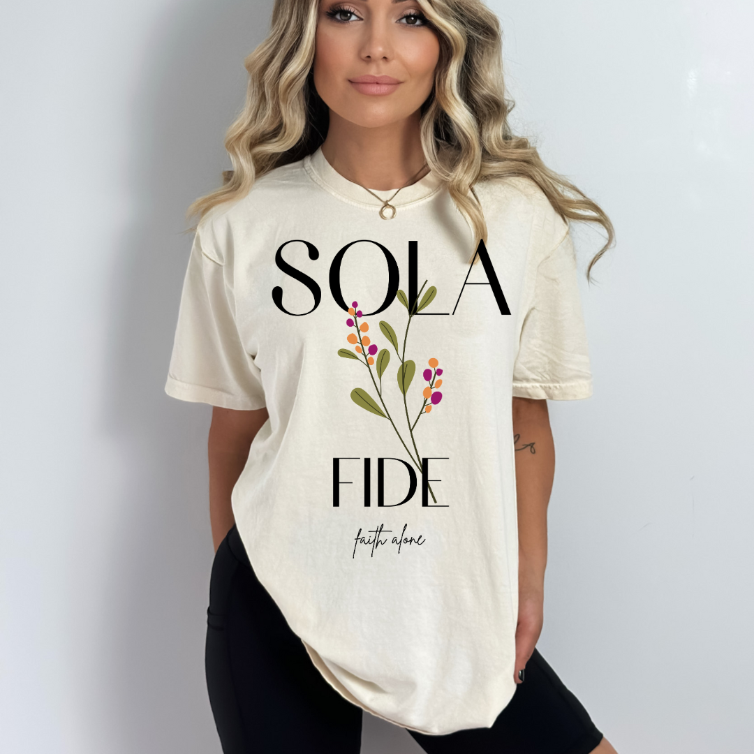 Sola Fida Faith Alone DTF Transfer