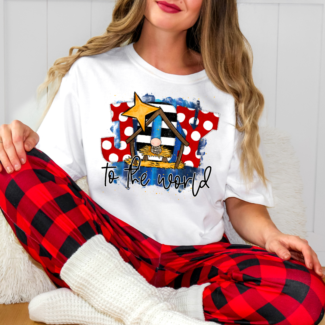 Joy To The World DTF Transfer