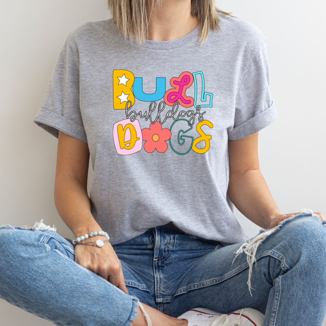 Fun and Funky Mascots Bulldogs DTF