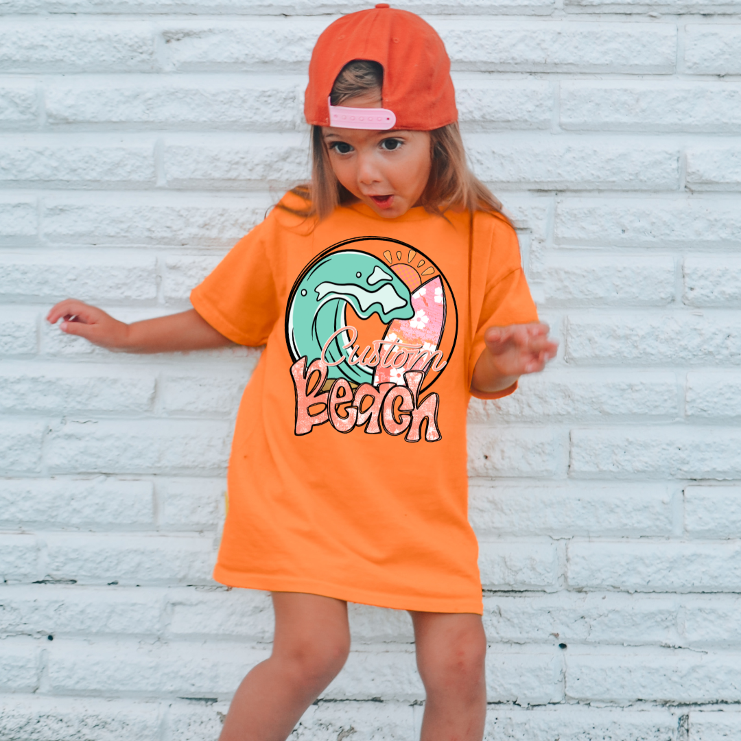 *Custom Beach Circle DTF Transfer