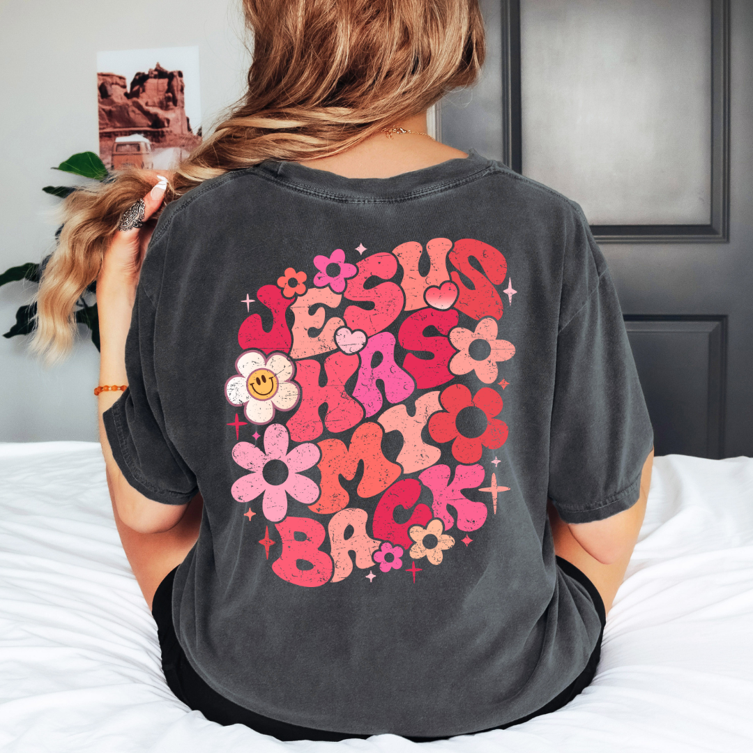 Jesus Has My Back DTF Transfer