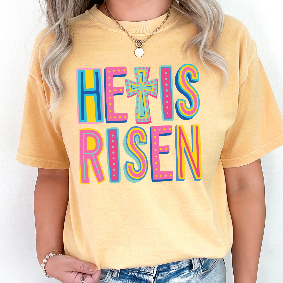 He Is Risen Neon DTF
