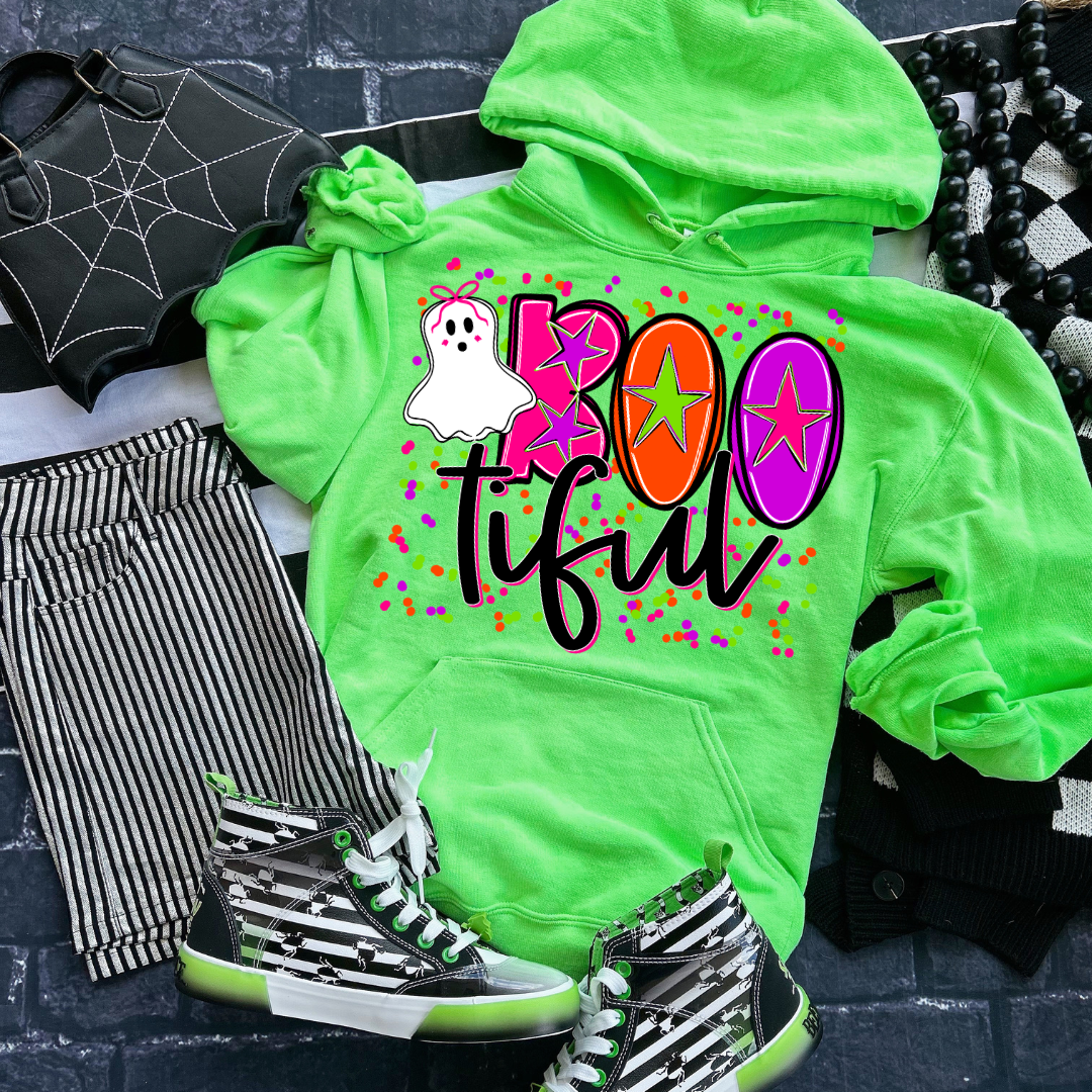 Bootiful Neon Halloween DTF Transfer