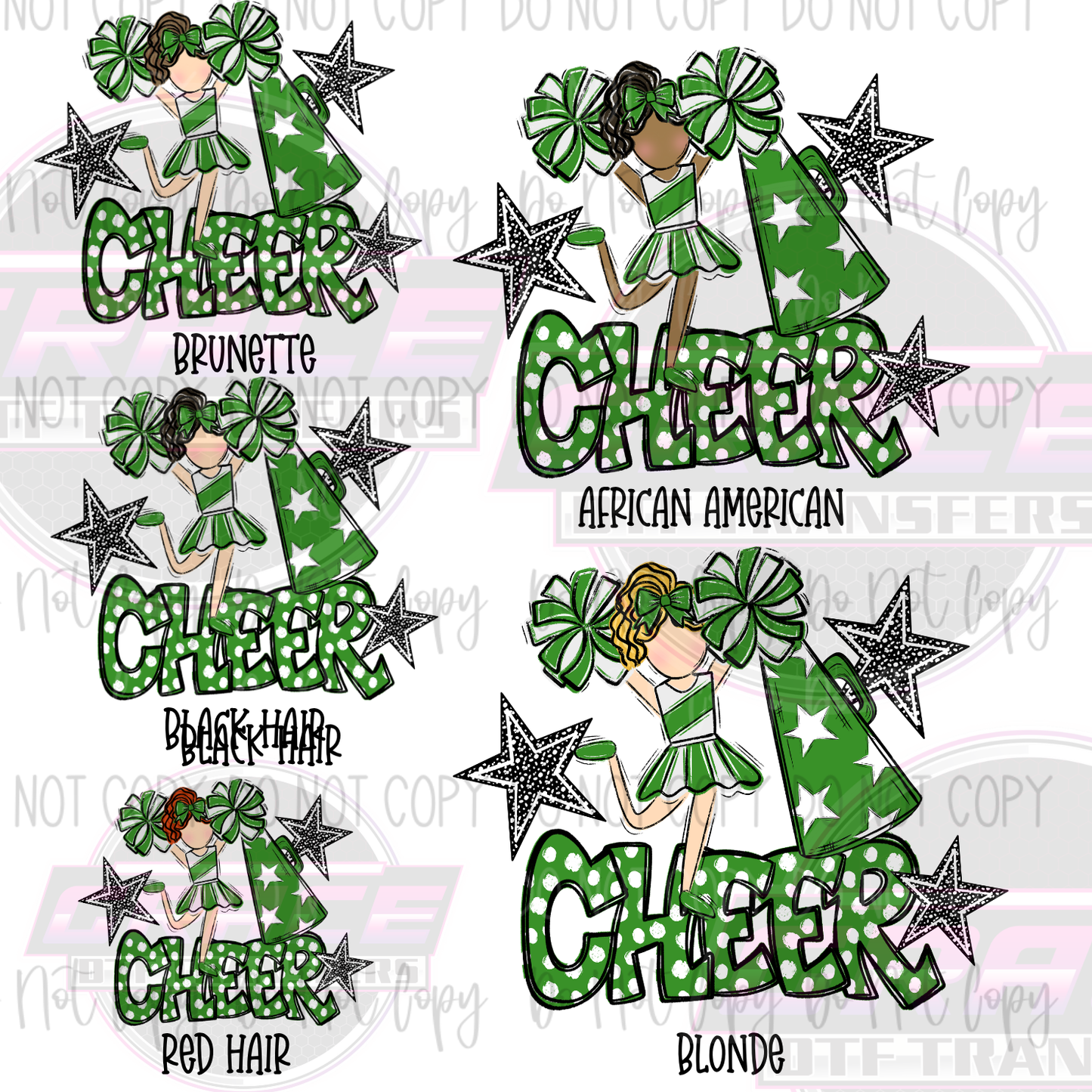 Cheer Doodle DTF Transfer