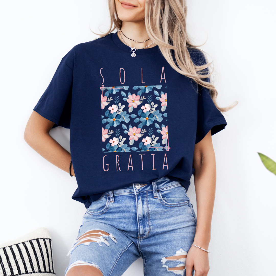 Sola Gratia Floral Box DTF Transfer