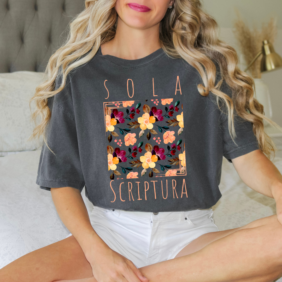 Sola Scriptura Floral Box DTF Transfer