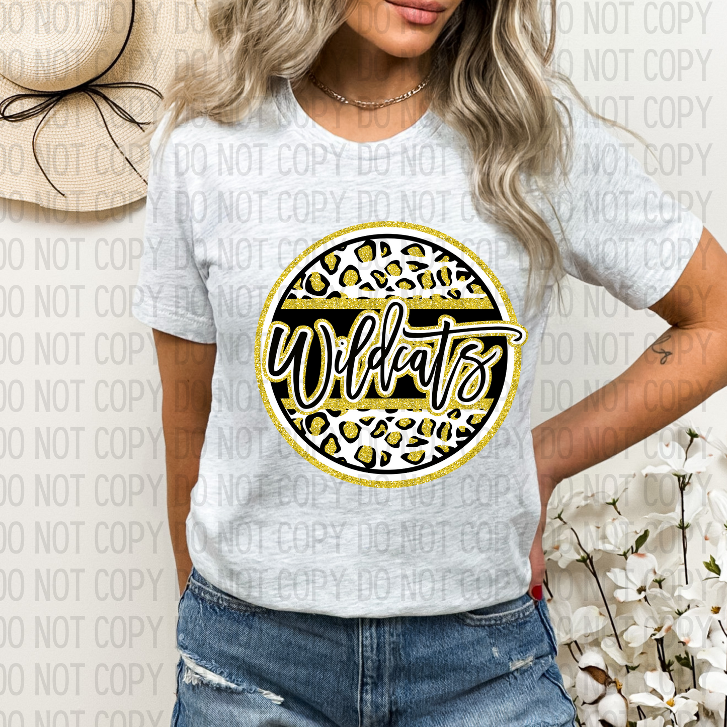 Leopard Circle Wildcats DTF