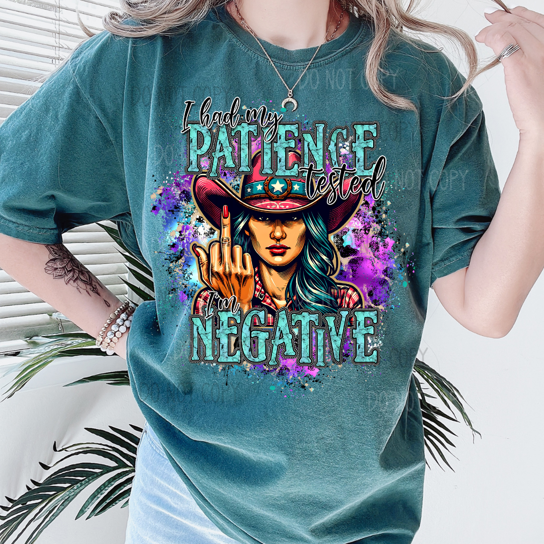 Patience Tested Negative DTF