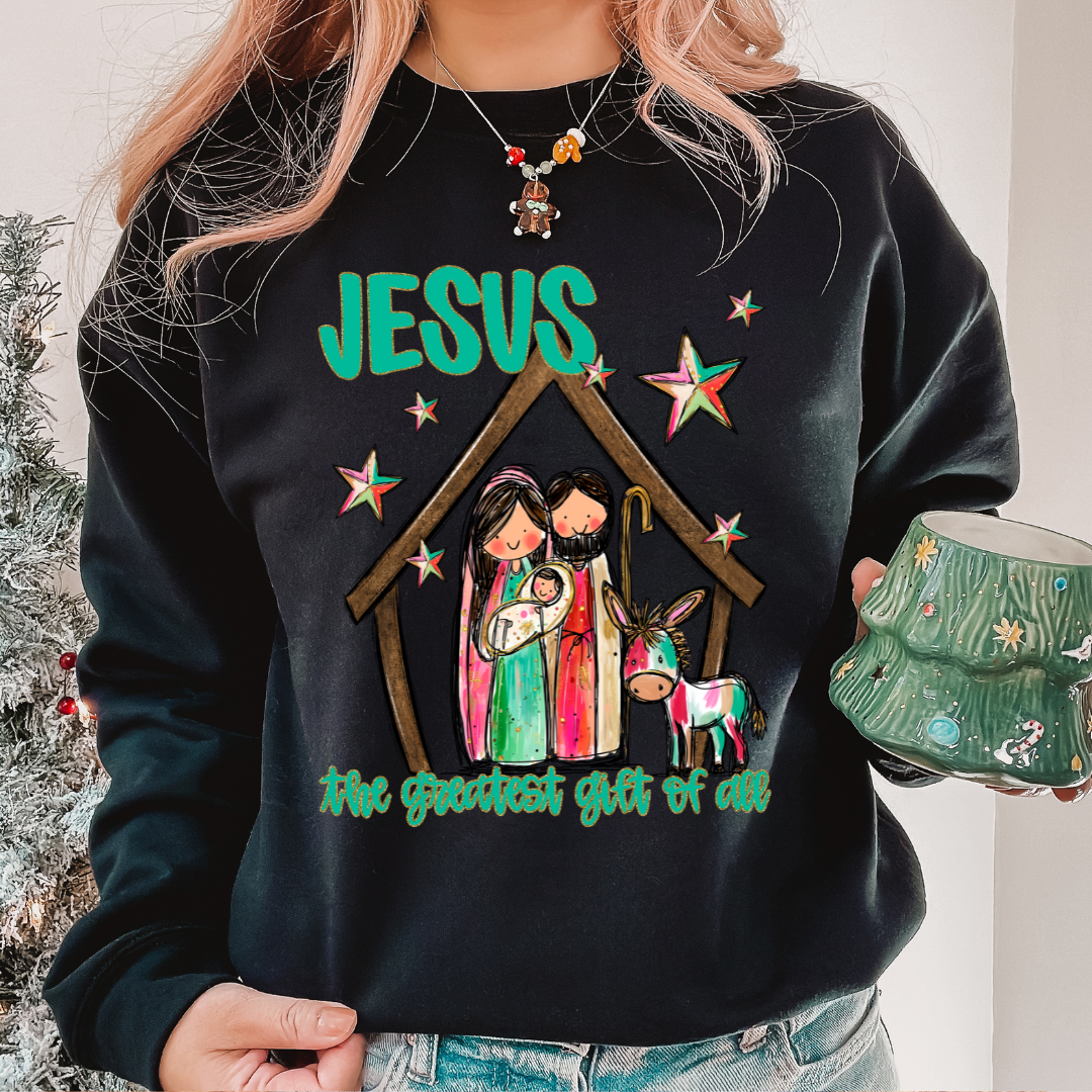 Jesus The Greatest Gift Of All DTF Transfer