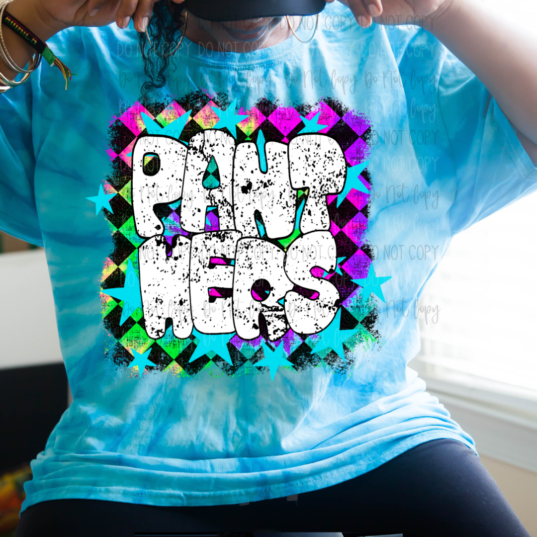 Panthers Graffiti DTF Transfer