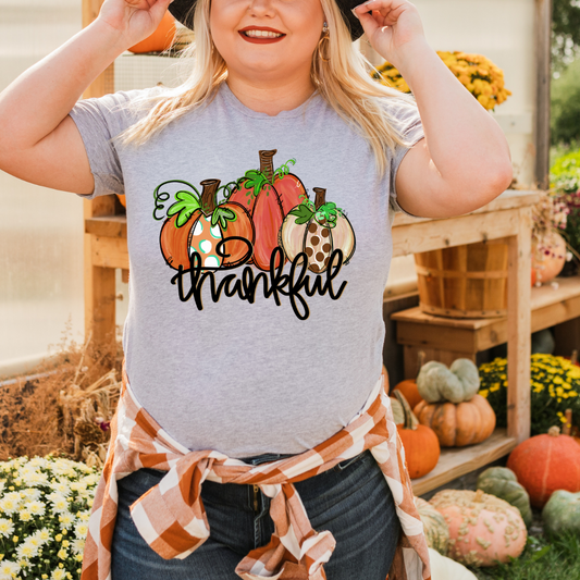 Polka Dot Pumpkin Thankful Trio DTF