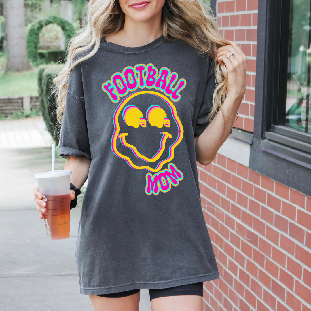 Drippy Neon Face Sports Mom