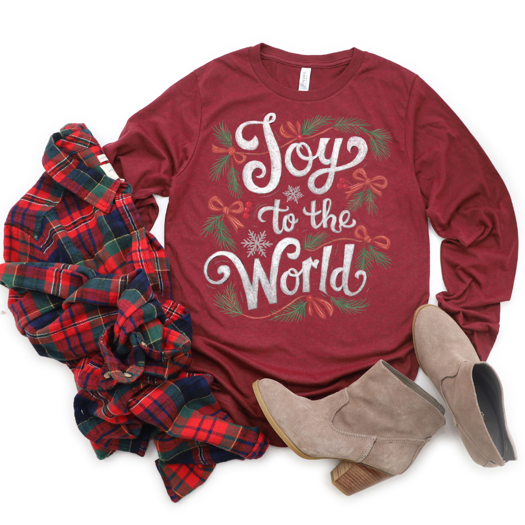 Joy to The World DTF Transfer