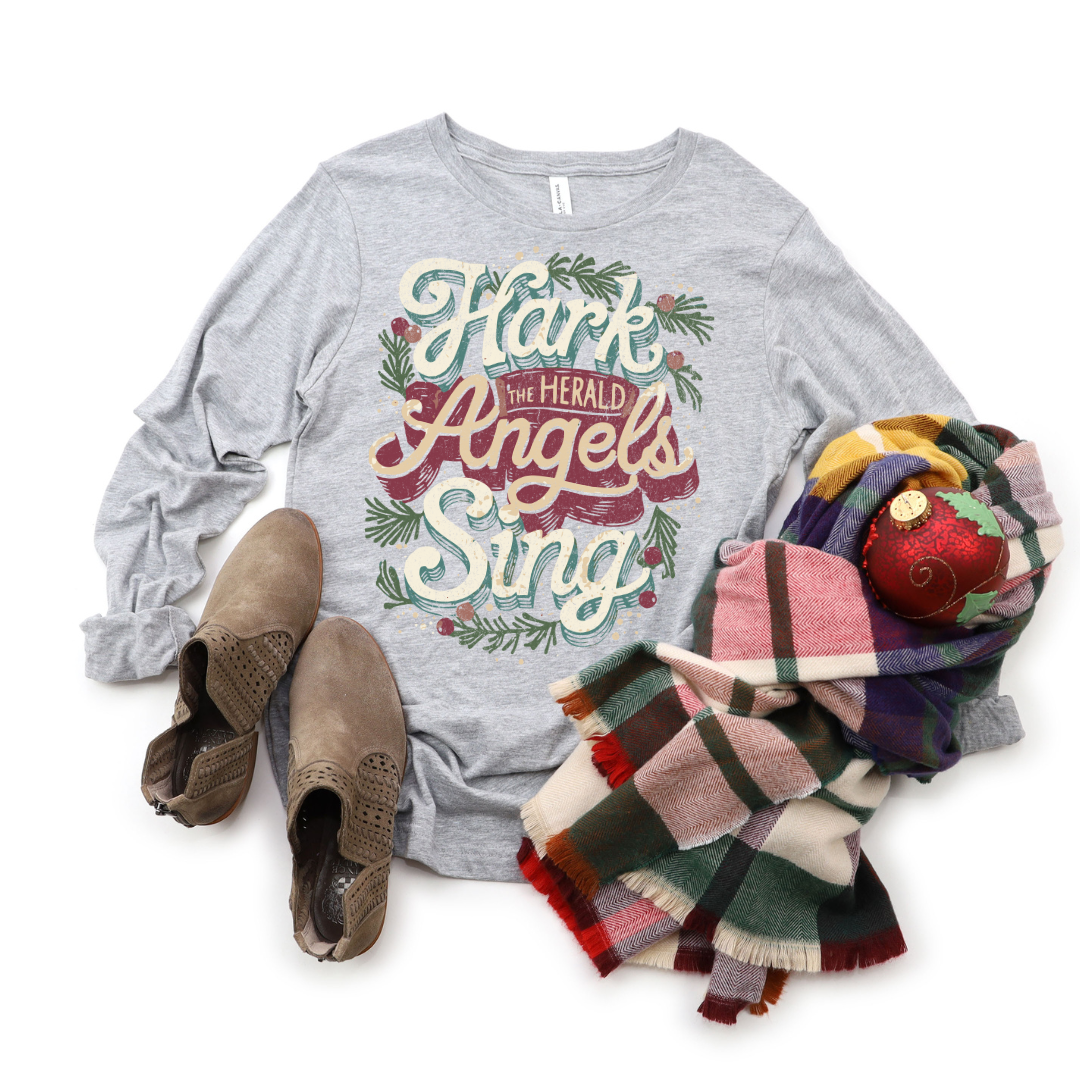 Hark The Herald Angels Sing DTF Transfer