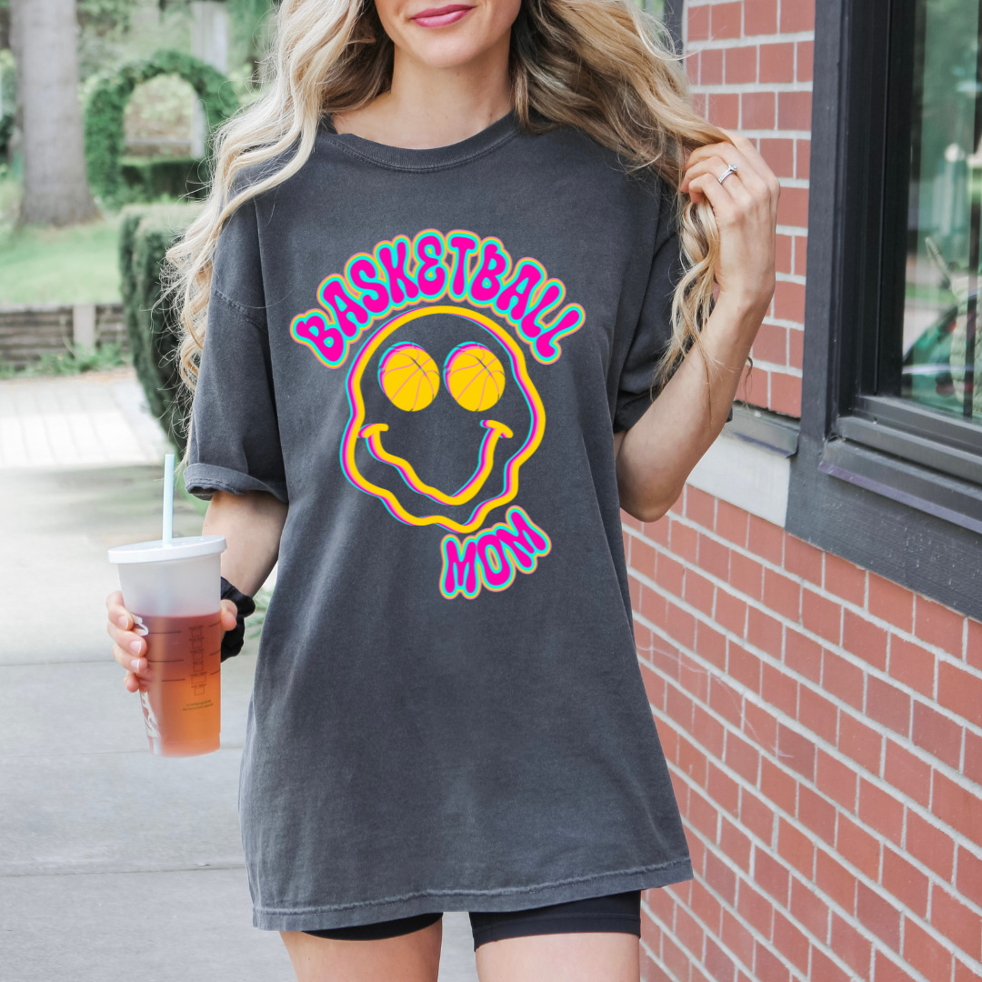 Drippy Neon Face Sports Mom