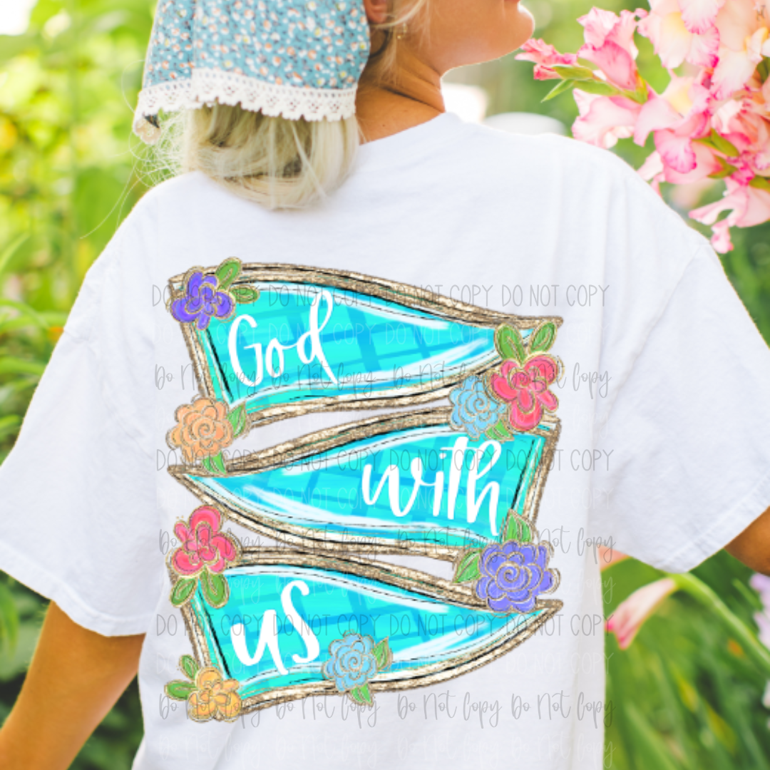 Faith Pennants Front Back DTF Transfer