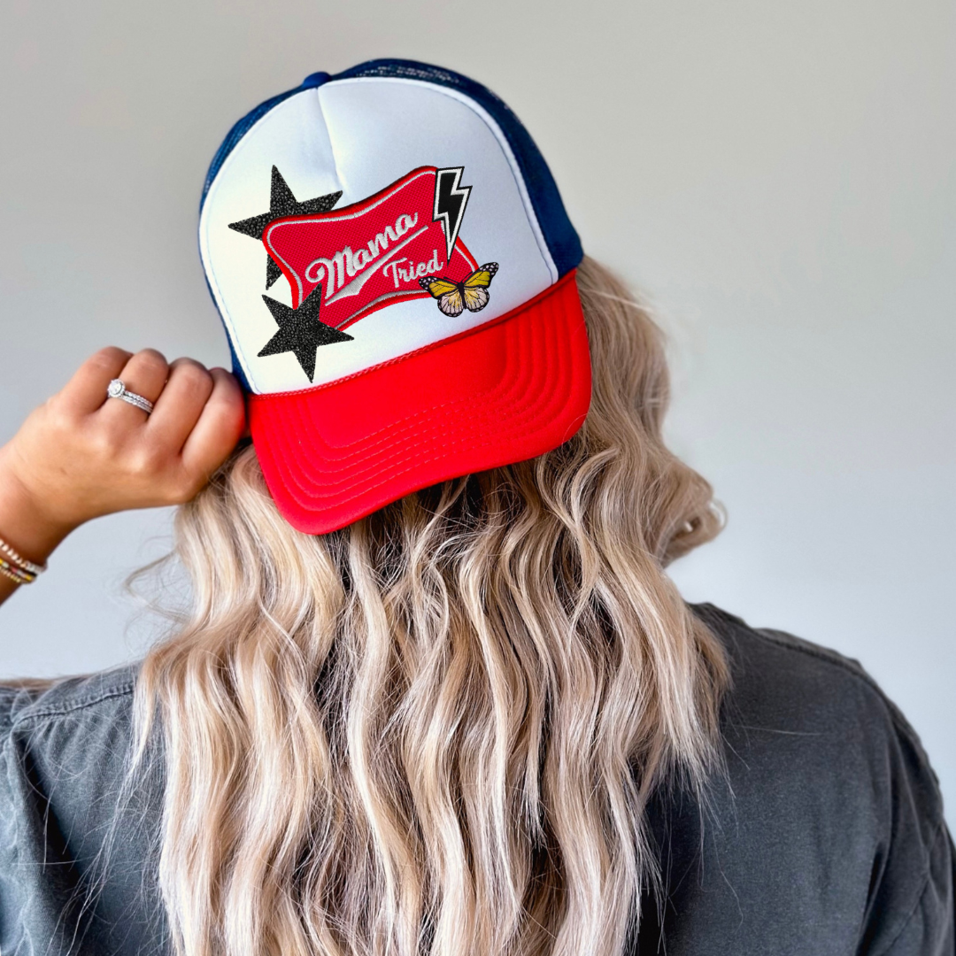 Mama Tried Hat Patch Collage