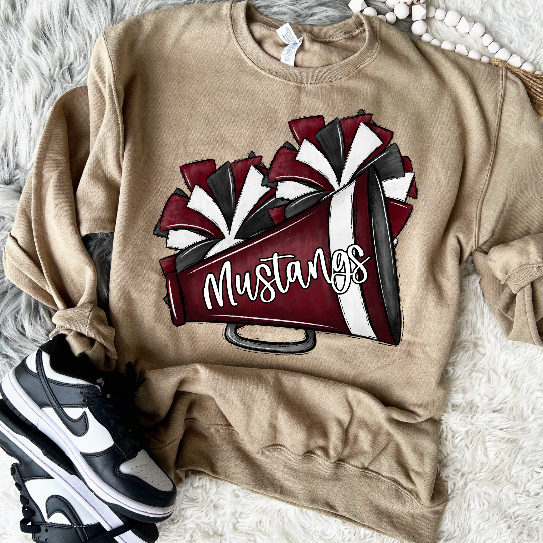 Solid Cheer Pom DTF Transfer