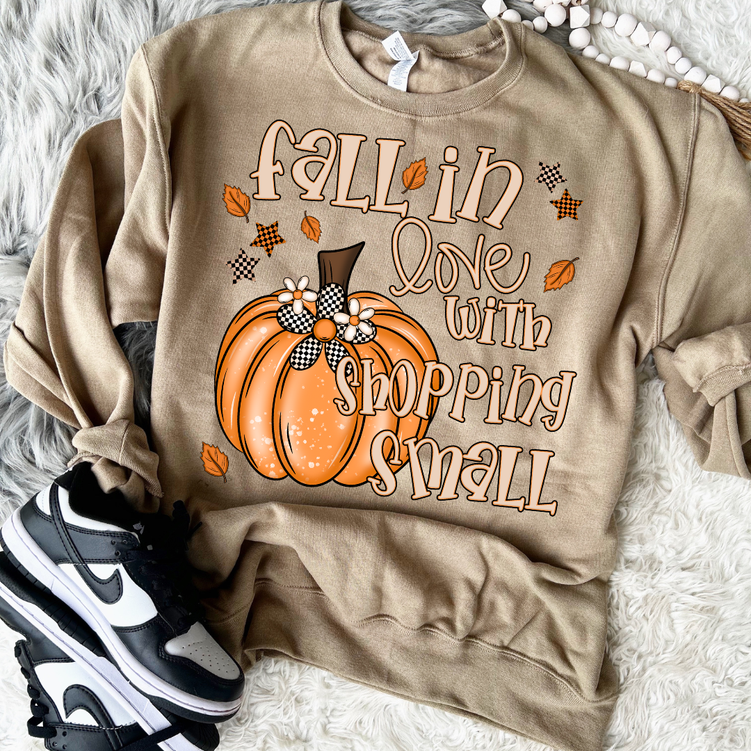 Fall In Love With Shopping Small DTF Transfer