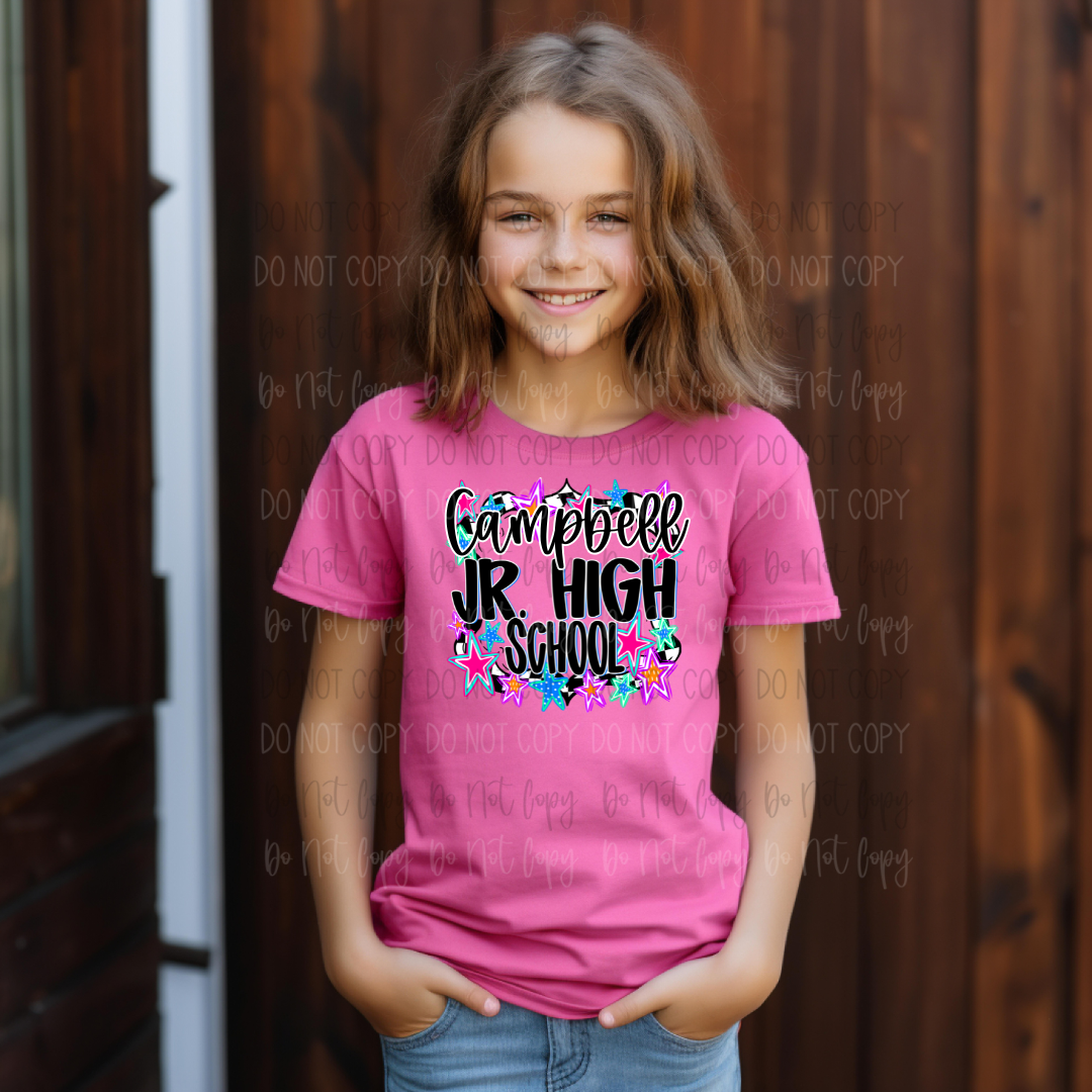 *Custom Stars School Frame DTF Transfer