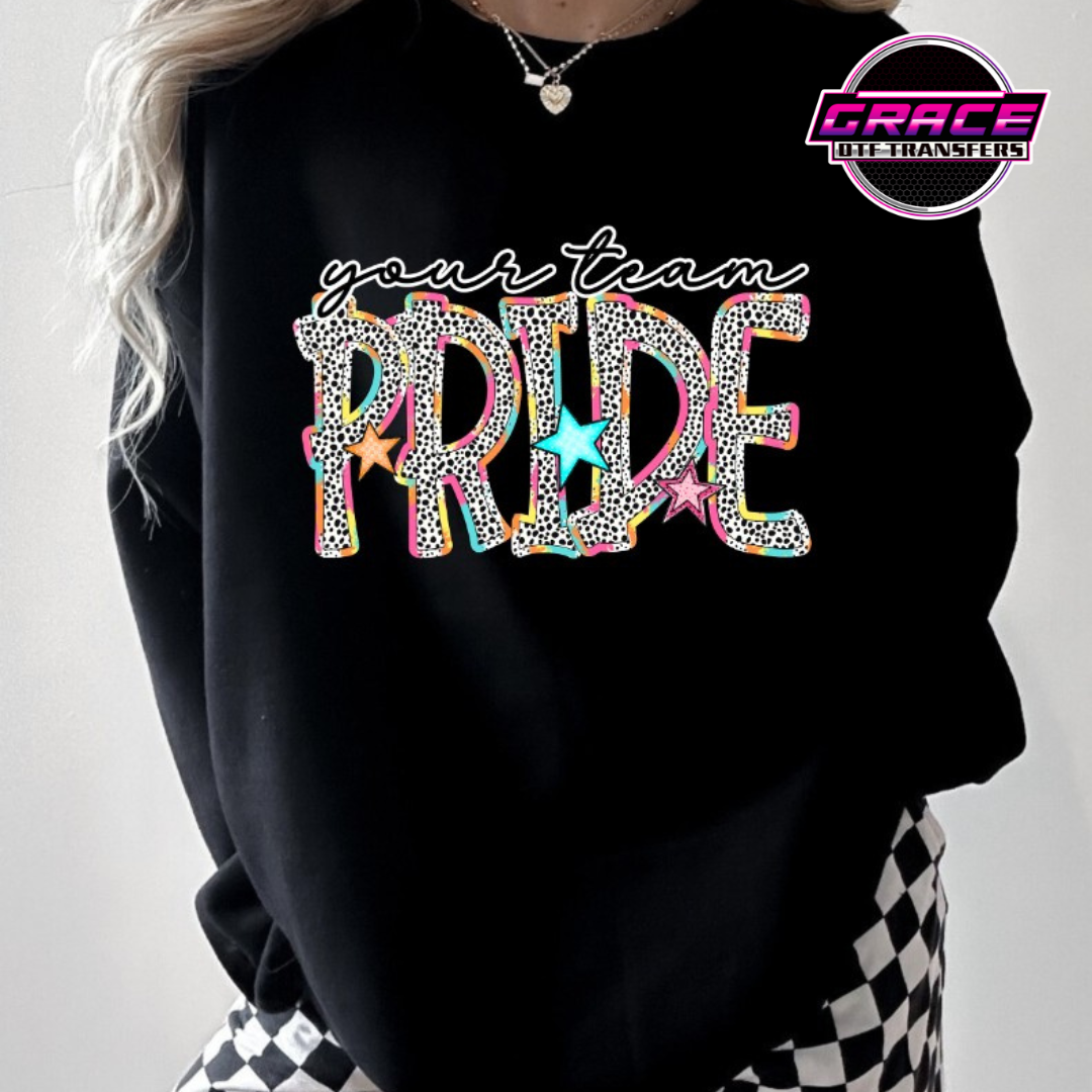 Bright Dottie Pride DTF Transfer