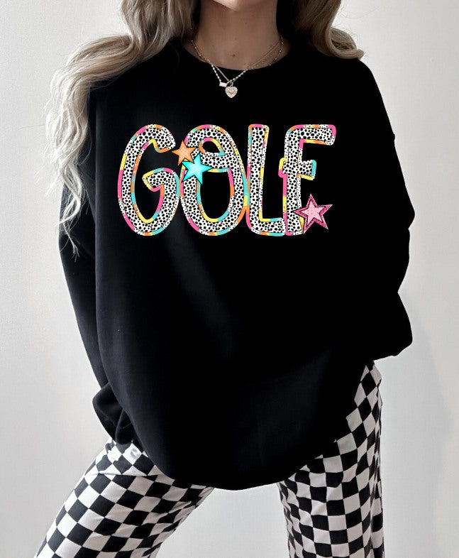 Bright Dottie Golf DTF Transfer