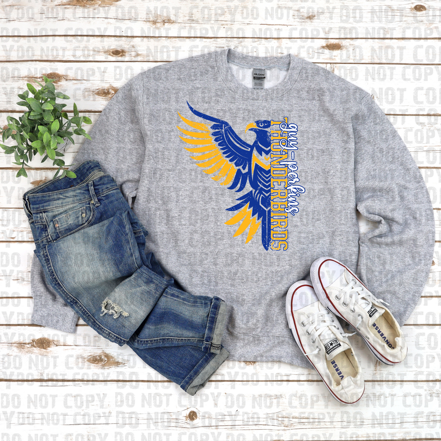 Guy Perkins Thunderbirds Half Mascot DTF