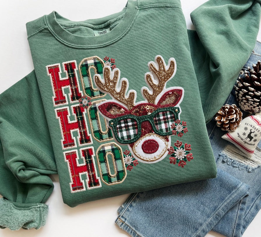 Ho Ho Reindeer DTF Transfer