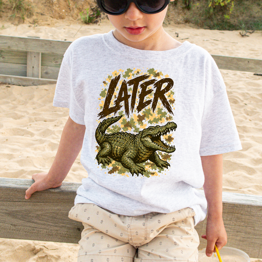 Later Gator Camo DTF Transfer