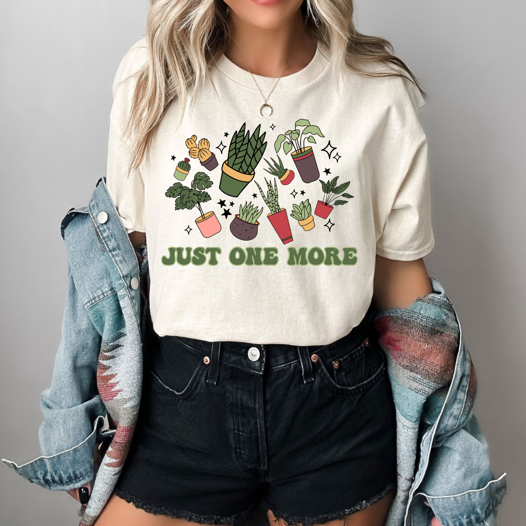 Just One More Plant DTF Transfer
