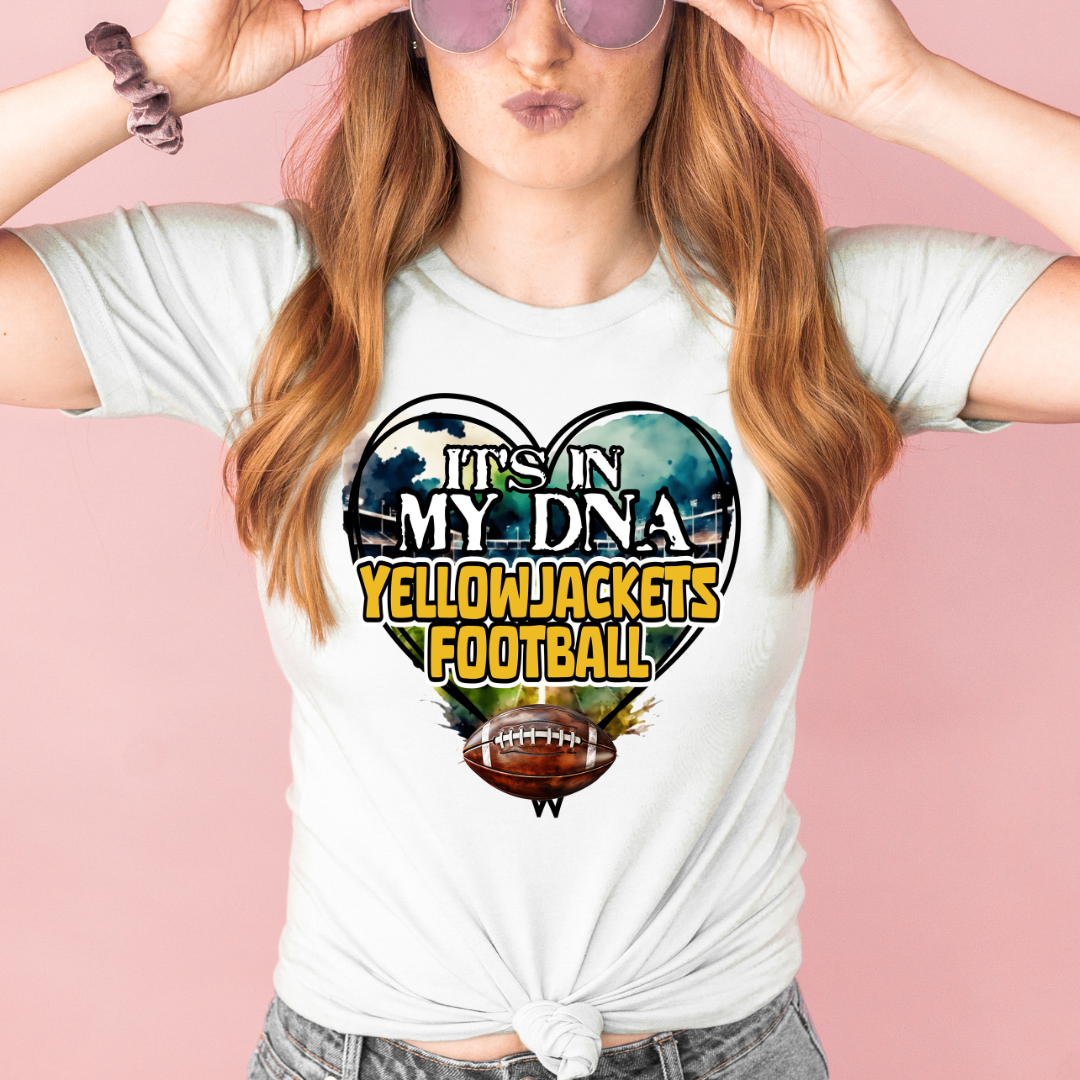 It's In My DNA Yellow Jackets DTF