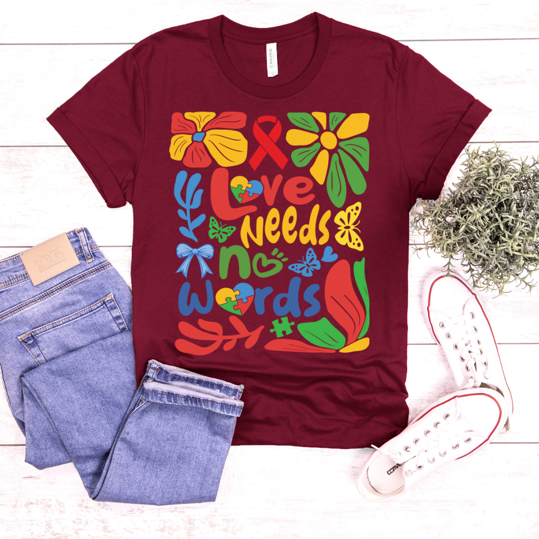 Love Needs No Words DTF Transfer