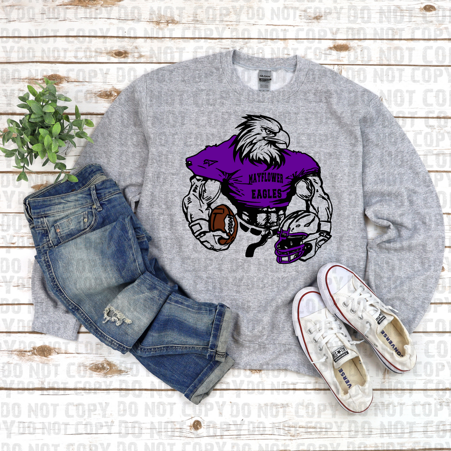 Mayflower Eagles Mascot DTF