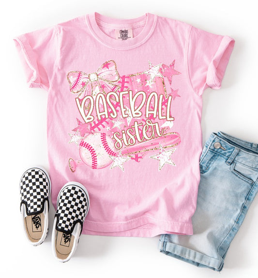Baseball/Softball Pink Sister DTF Transfer