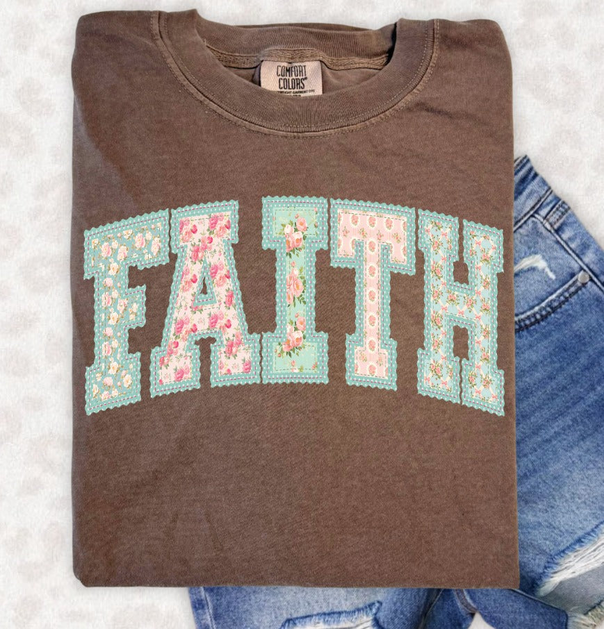 Faith Varsity Lace DTF Transfer
