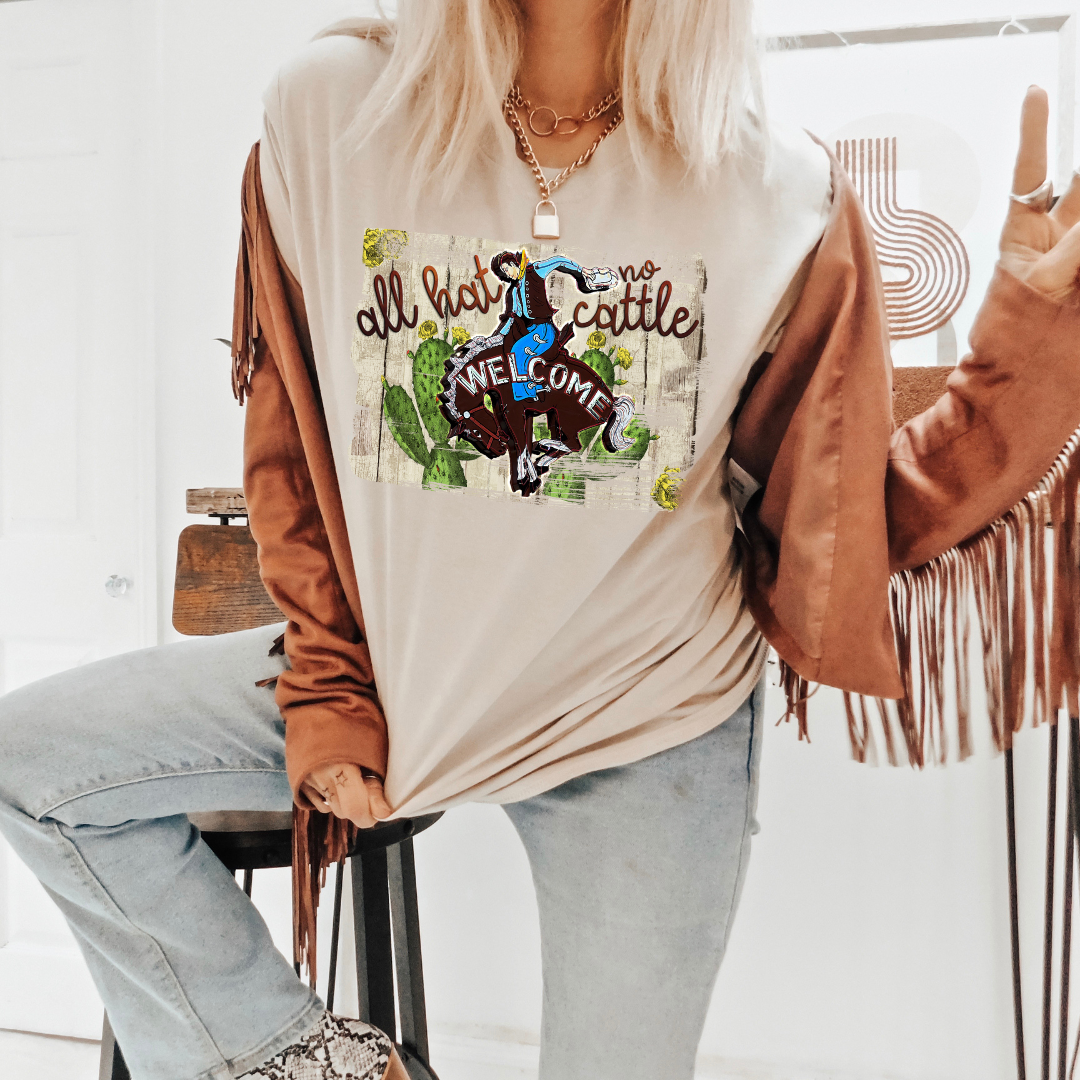 All Hat No Cattle DTF Transfer