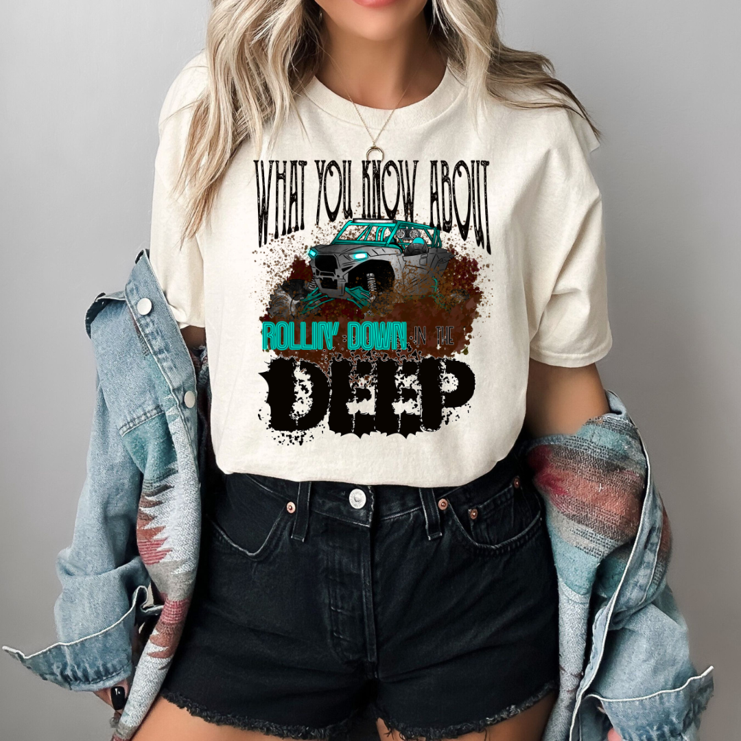Rolling Down In The Deep Mudding DTF Transfer