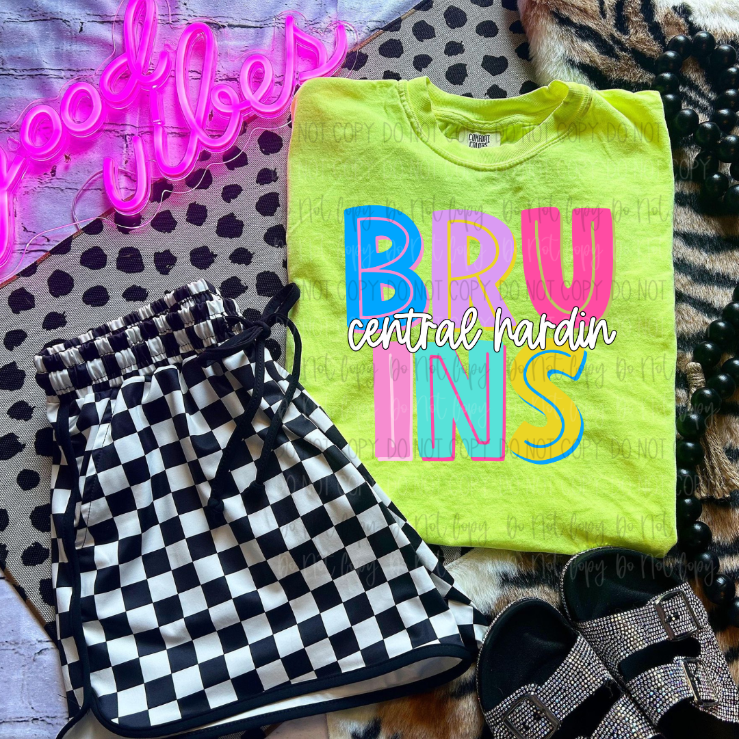 *Pastel Stacked Mascots DTF Transfer