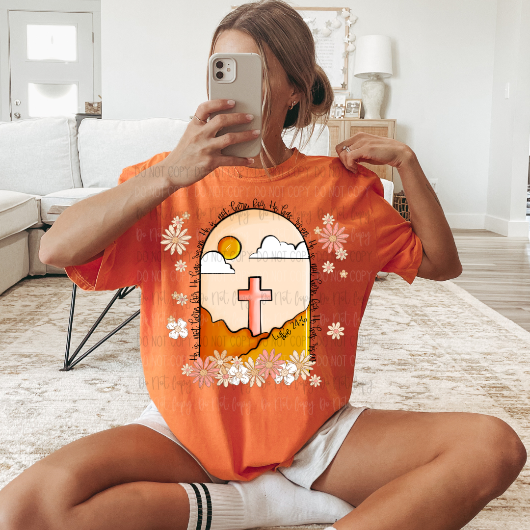 He Has Risen Arch DTF Transfer