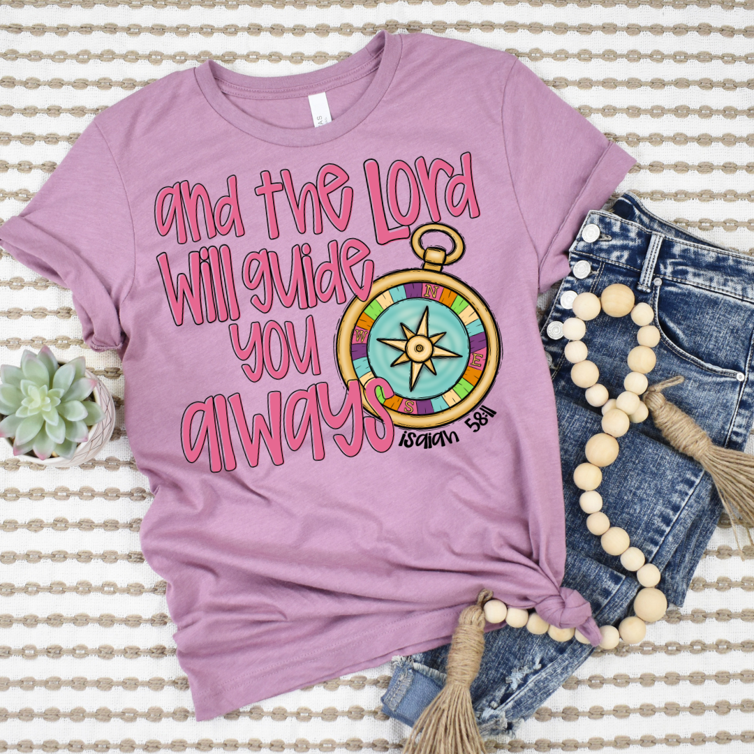 The Lord Will Guide You Always DTF Transfer